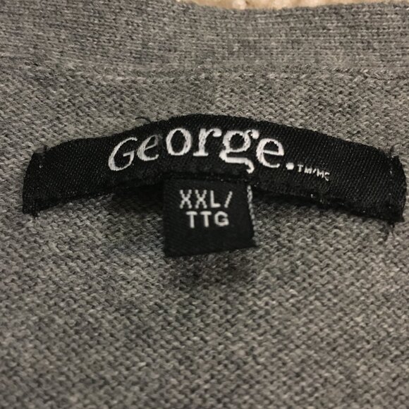 Grey Button Down 100% Cotton Grandpa Cardigan - Picture 9 of 15